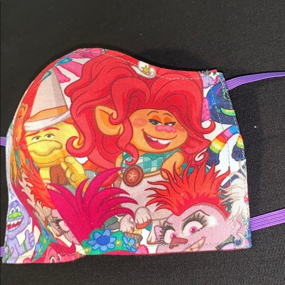 Trolls print  Kids Face Masks - Picture 2 of 7